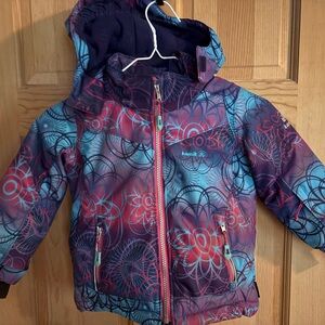 Kamik Kids' Blue and Pink Patterned Jacket